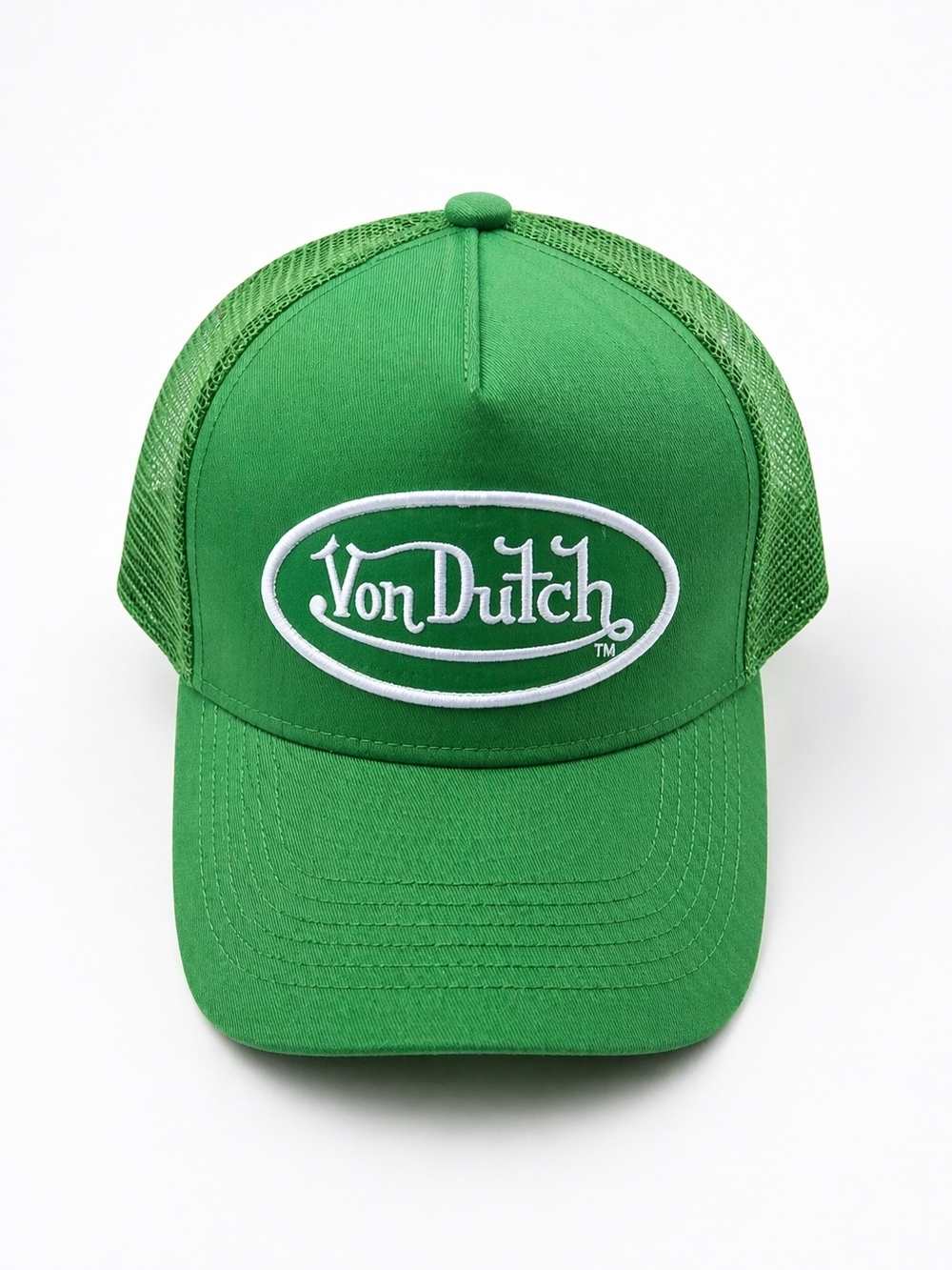 🆕️Von Dutch Green Trucker Hat Mesh Snapback Cap Y2K Streetwear Adjustable NWT